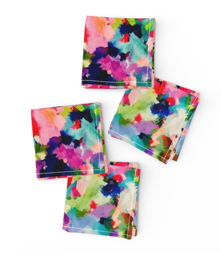 Yum Yum Cocktail Napkins, Set of 4