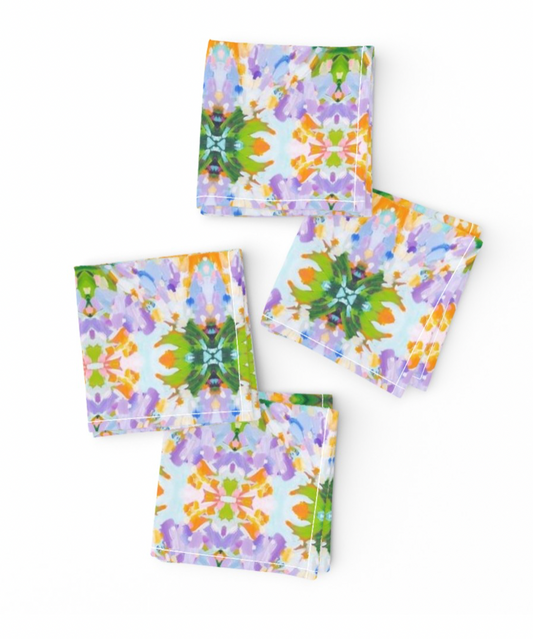 Lavender Daze Cocktail Napkins, Set of 4