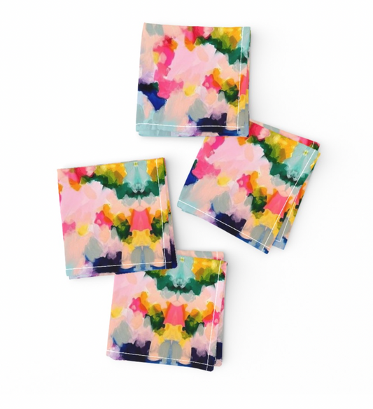 Blue Skies Cocktail Napkins, Set of 4