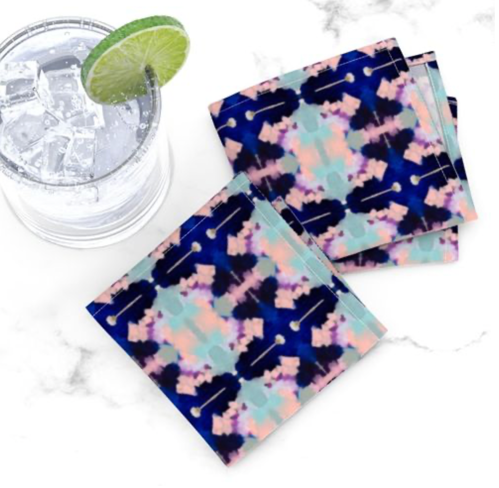 Midnight Cocktail Napkins, Set of 4