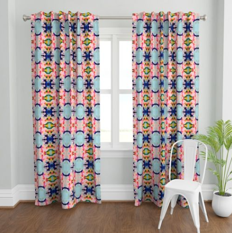 Blue Skies Curtain Panel