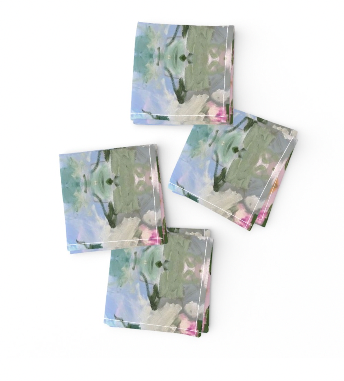 Sage Cocktail Napkins, Set of 4