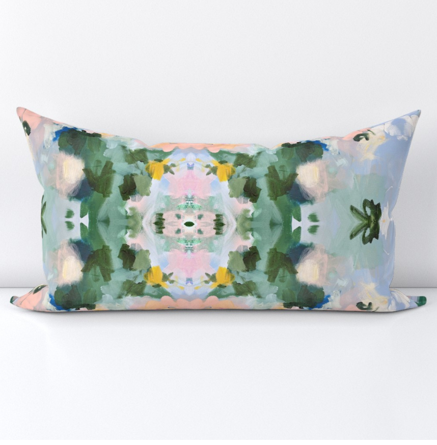 Meadow Lumbar Throw Pillow Cover
