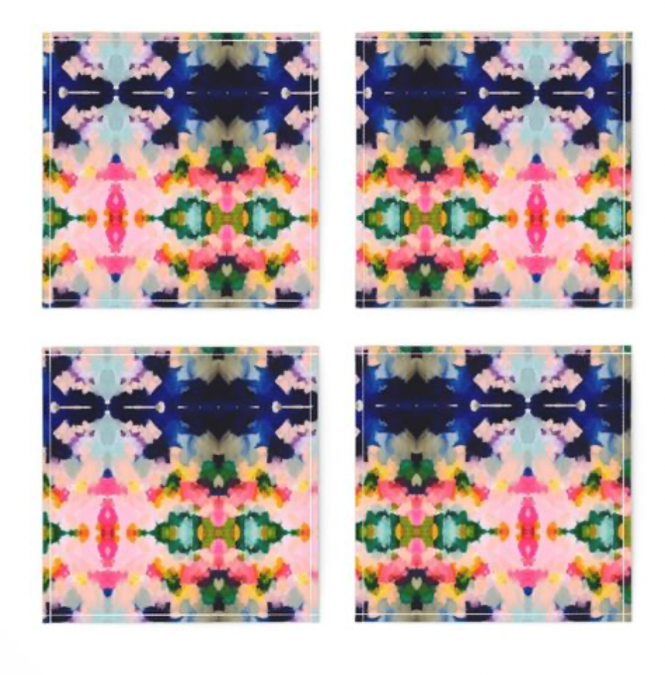 Flowerchild Cocktail Napkins, Set of 4