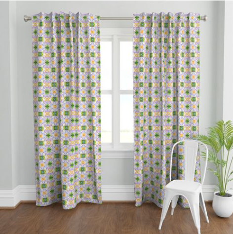 Lavender Daze Curtain Panel