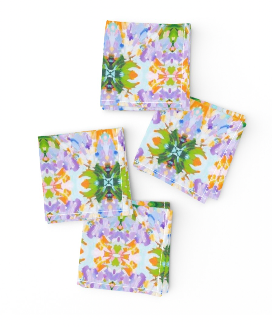 Lavender Daze Cocktail Napkins, Set of 4