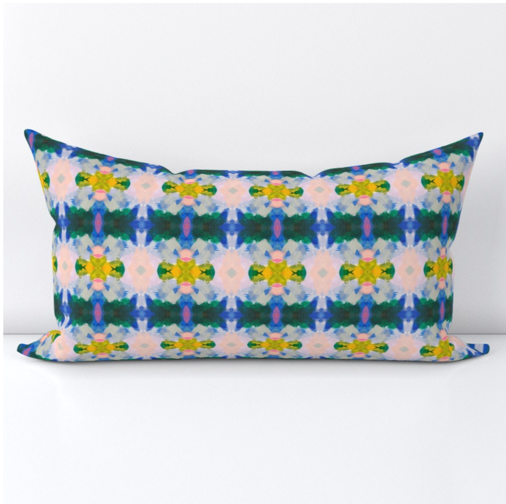 Becky  Lumbar Throw Pillow Cover