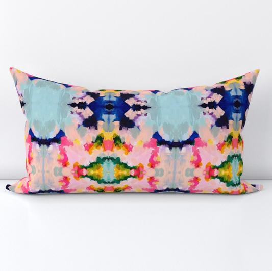 Blue Skies Lumbar Throw Pillow Cover