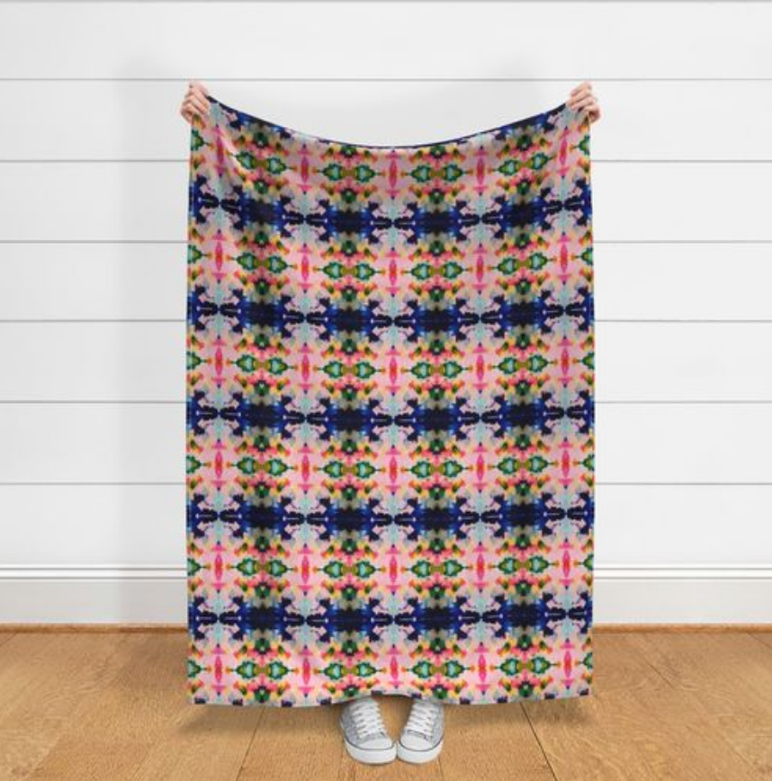 Flowerchild Throw Blanket