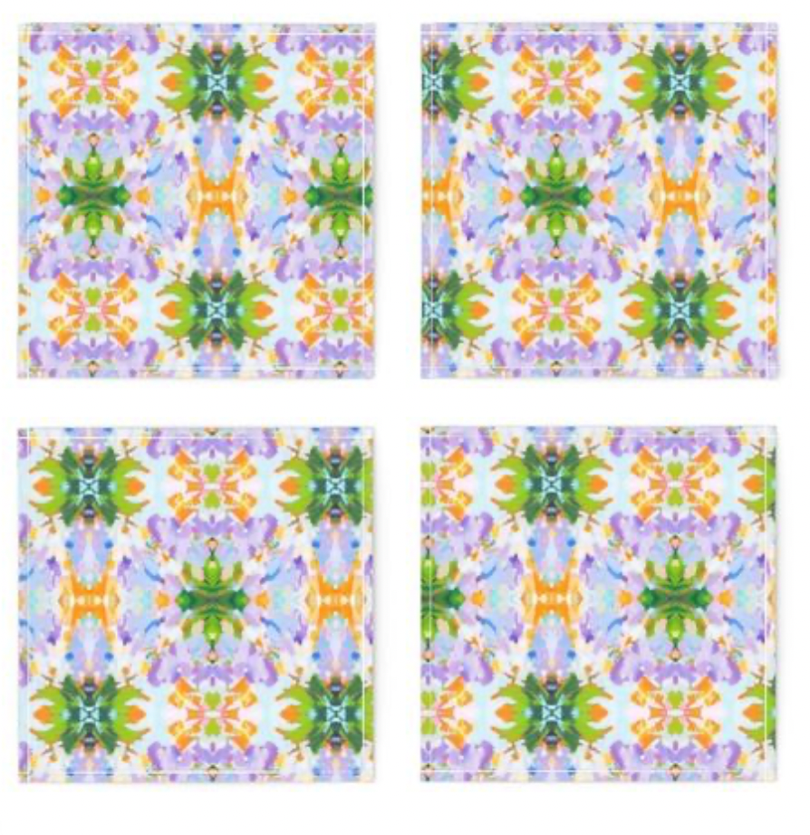 Lavender Daze Cocktail Napkins, Set of 4