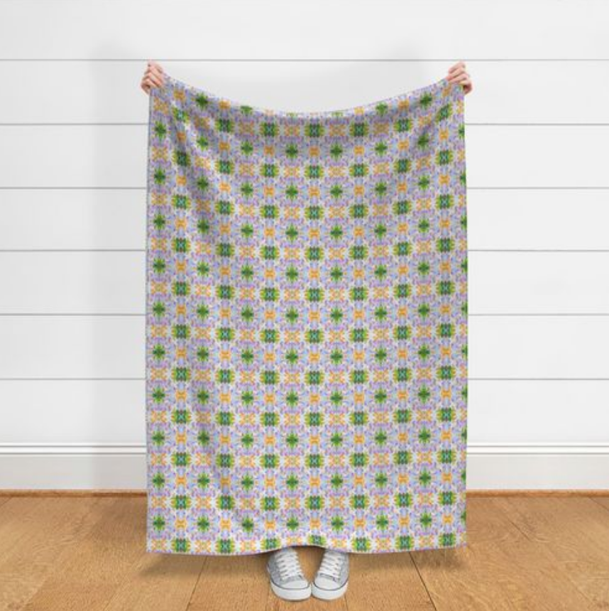 Lavender Daze Throw Blanket