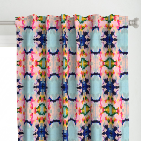 Blue Skies Curtain Panel