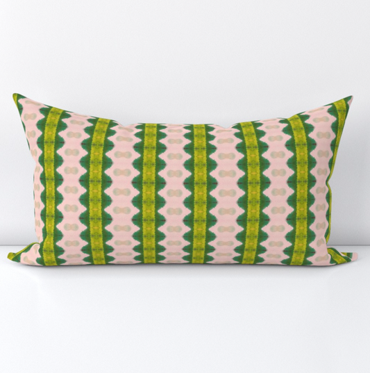 Kiwi Lumbar Throw Pillow Cover