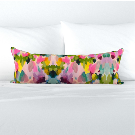 Preppy XL Lumbar Throw Pillow Cover