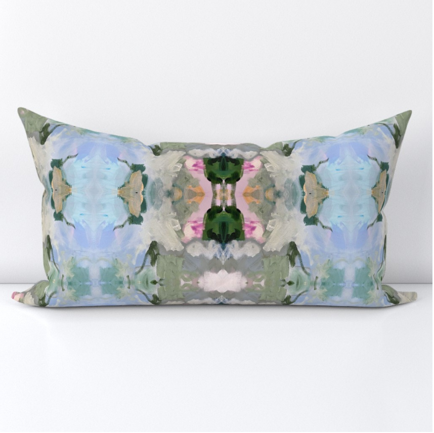Sage  Lumbar Throw Pillow Cover