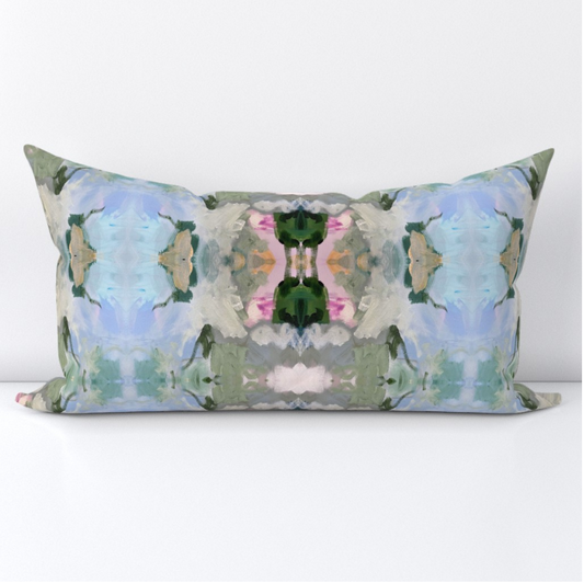 Sage  Lumbar Throw Pillow Cover