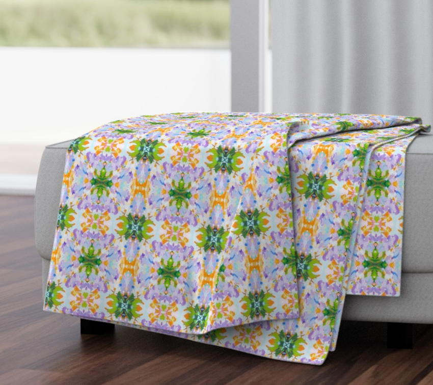 Lavender Daze Throw Blanket