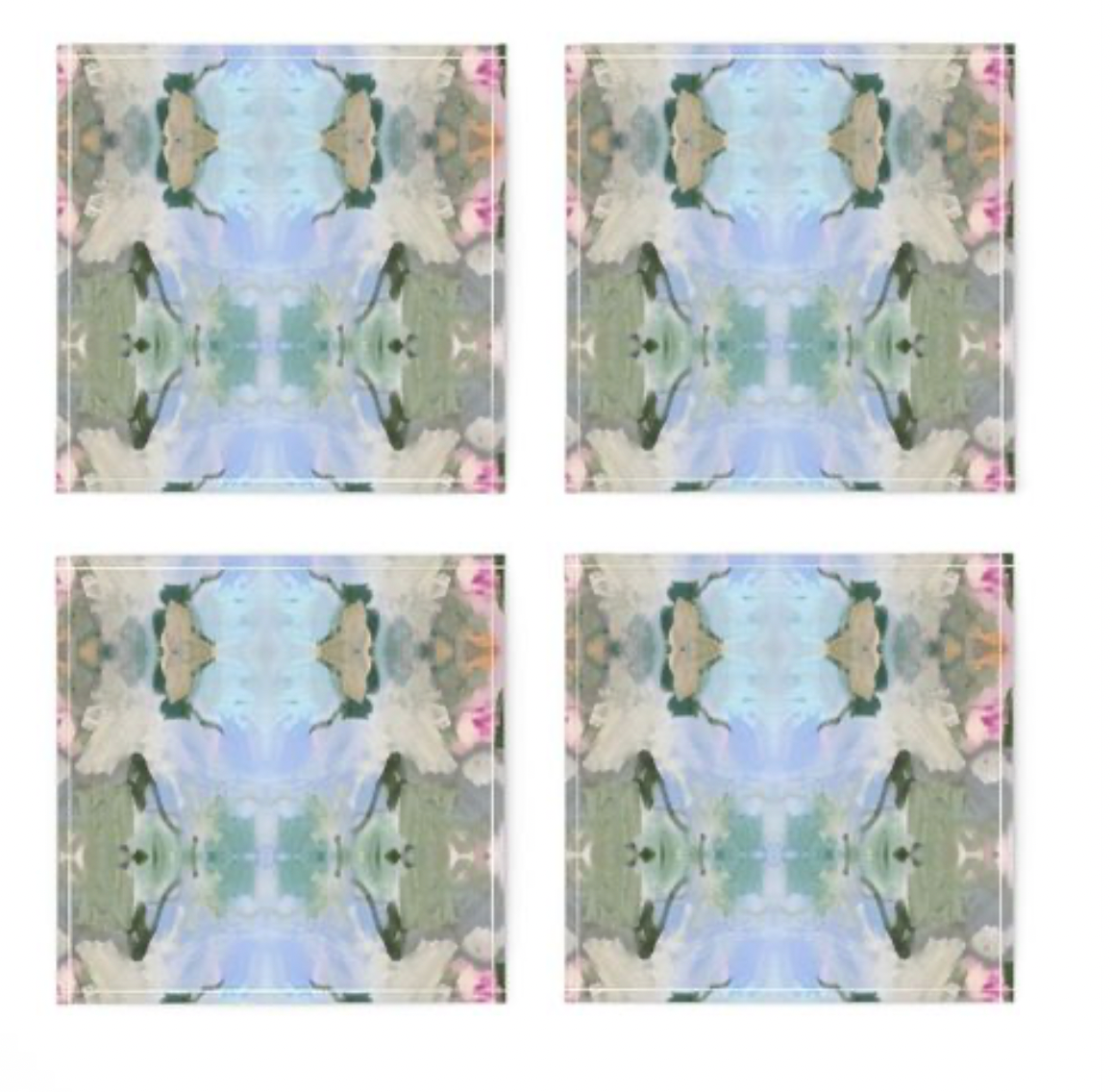 Sage Cocktail Napkins, Set of 4