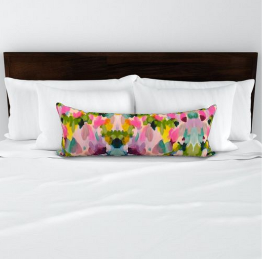 Preppy XL Lumbar Throw Pillow Cover