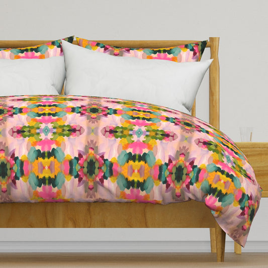 Pink Aztec Duvet Cover