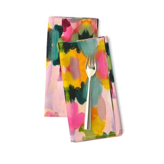 Pink Aztec Dinner Napkins, Set of 2